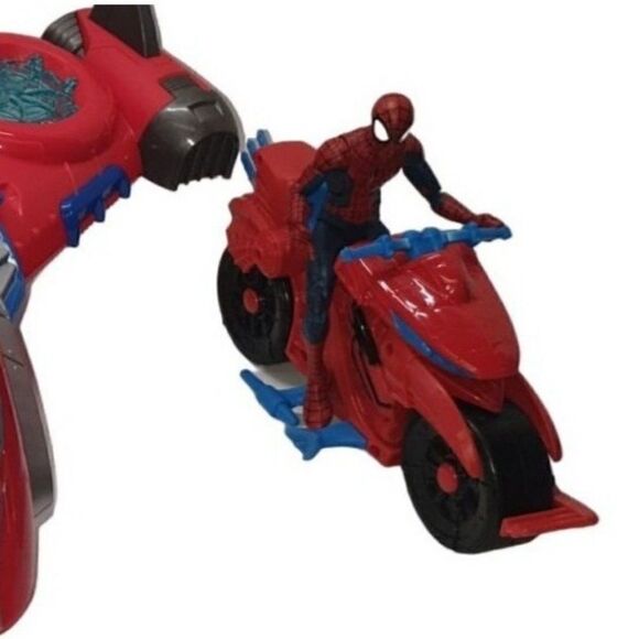 Marvel Spider-Man Jetquarters Ship Green Goblin Articulated Figures Playset NWOT - Picture 3 of 11